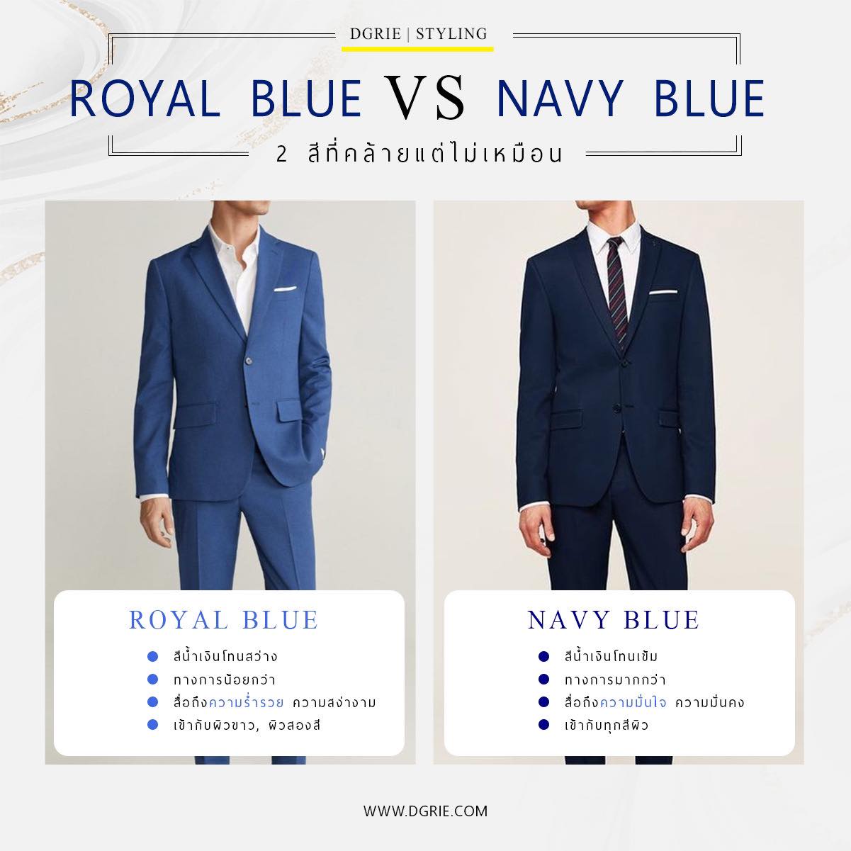 navy blue vs royal blue