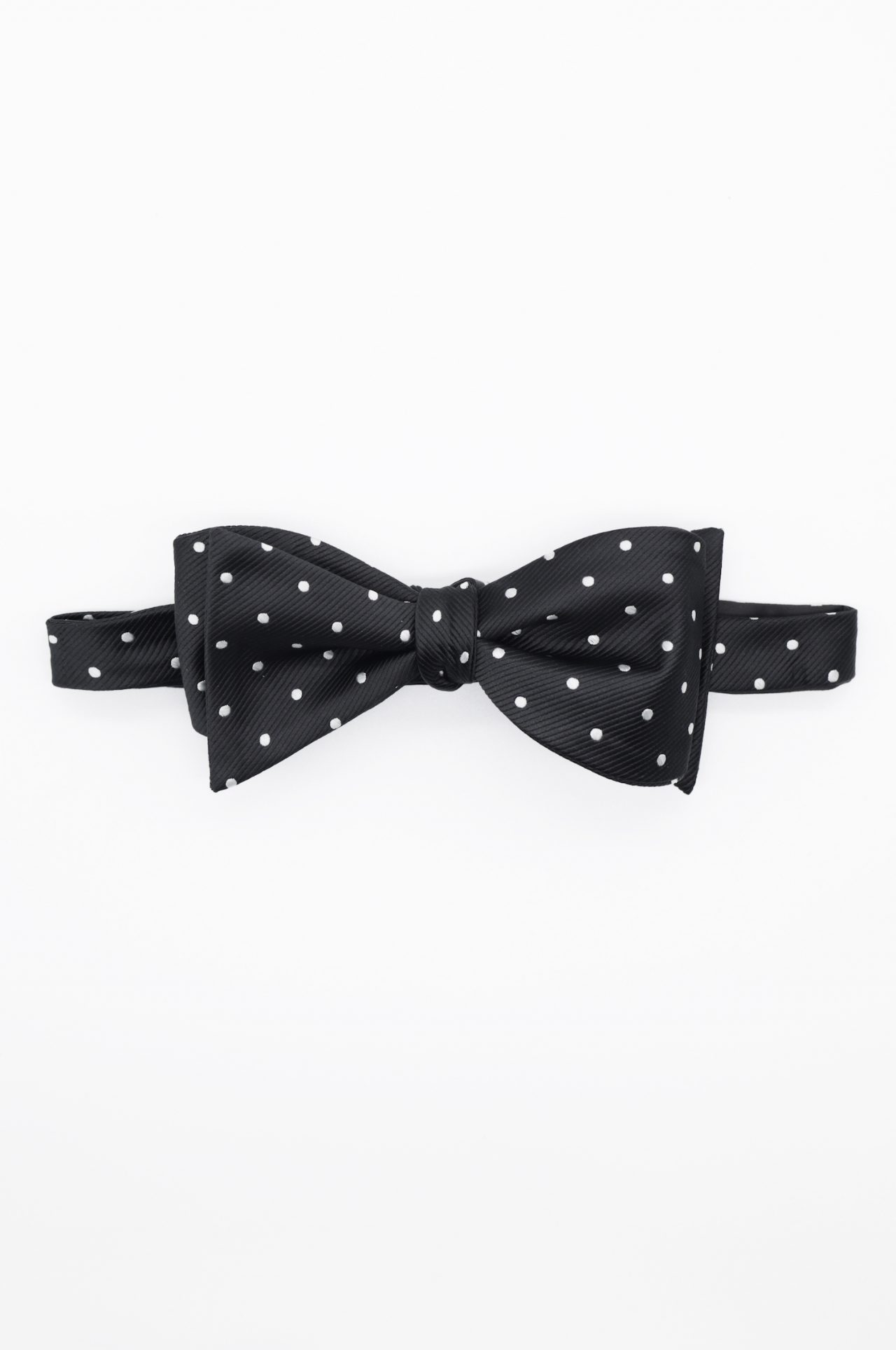 black polka dot white bowtie dgrie