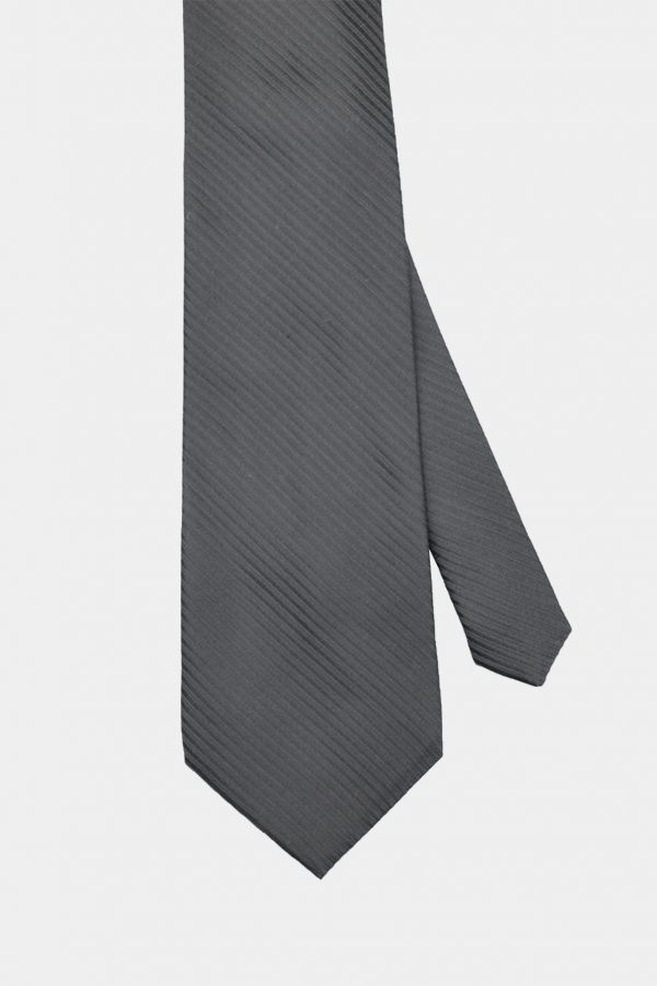 dark black twill necktie dgrie 1