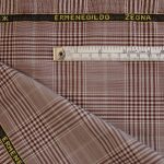 Custom Zegna Jacket Red Prince of Wales - 90% W / 10% S