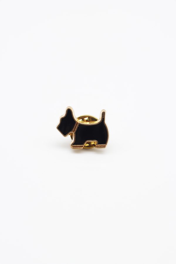 gold with black dog brooch dgrie