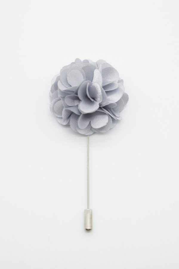 grey blossom lapel pin dgrie