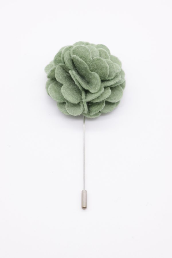 light green tea flower lapel pin dgrie