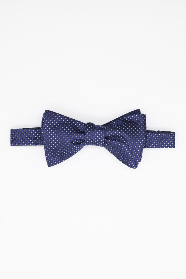 navy dot pink bowtie dgrie