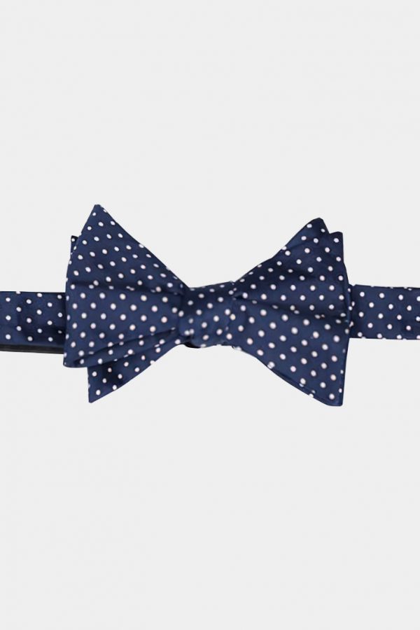 navy dot white bowtie dgrie 1