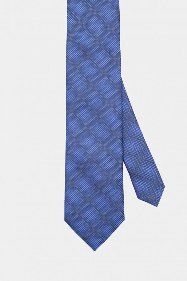 navy texture blue necktie dgrie