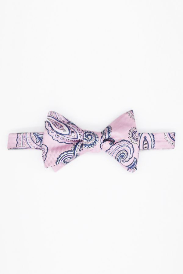 pink paisley bowtie dgrie