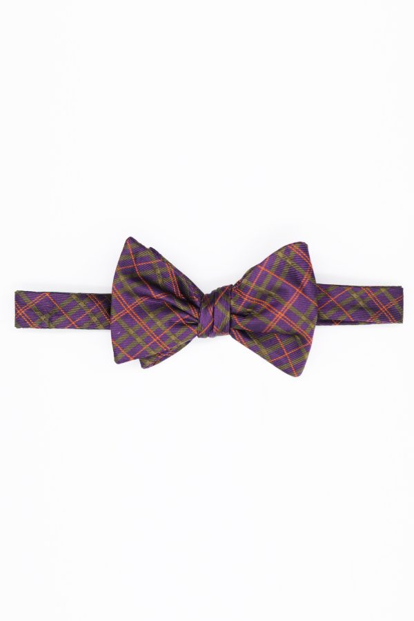 purple check green bowtie dgrie