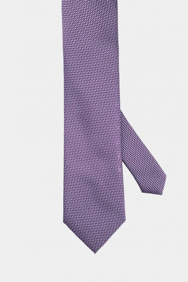 purple dot white necktie dgrie