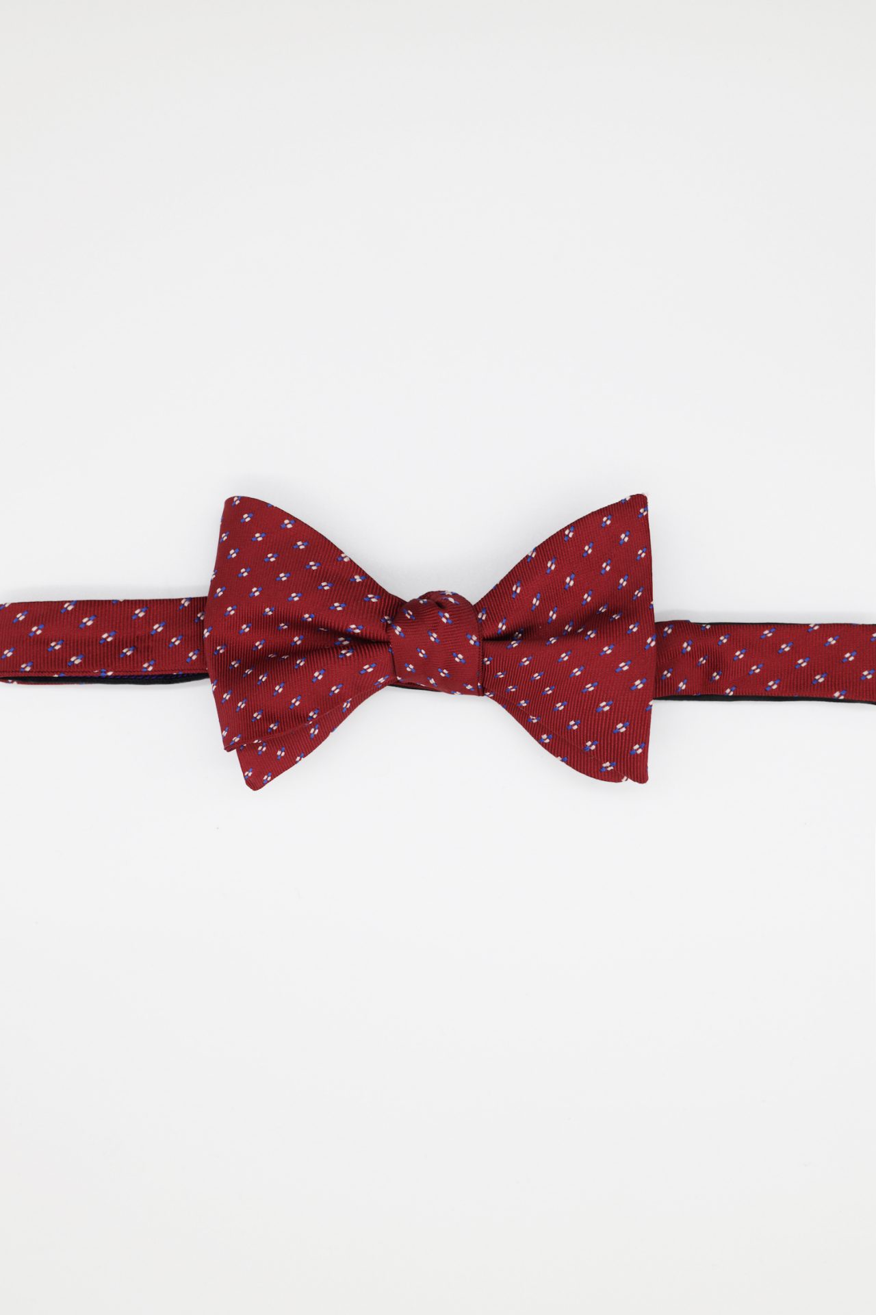 red jam dot white bowtie dgrie