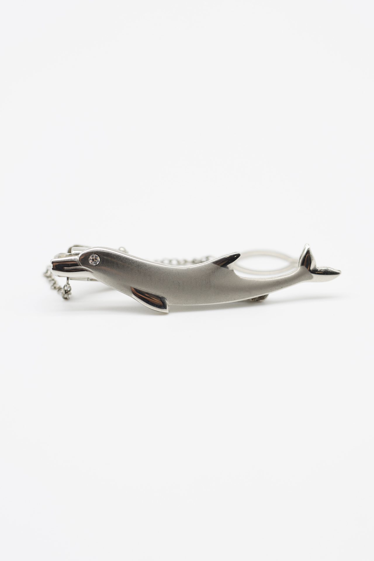 silver dolphin tie clip dgrie