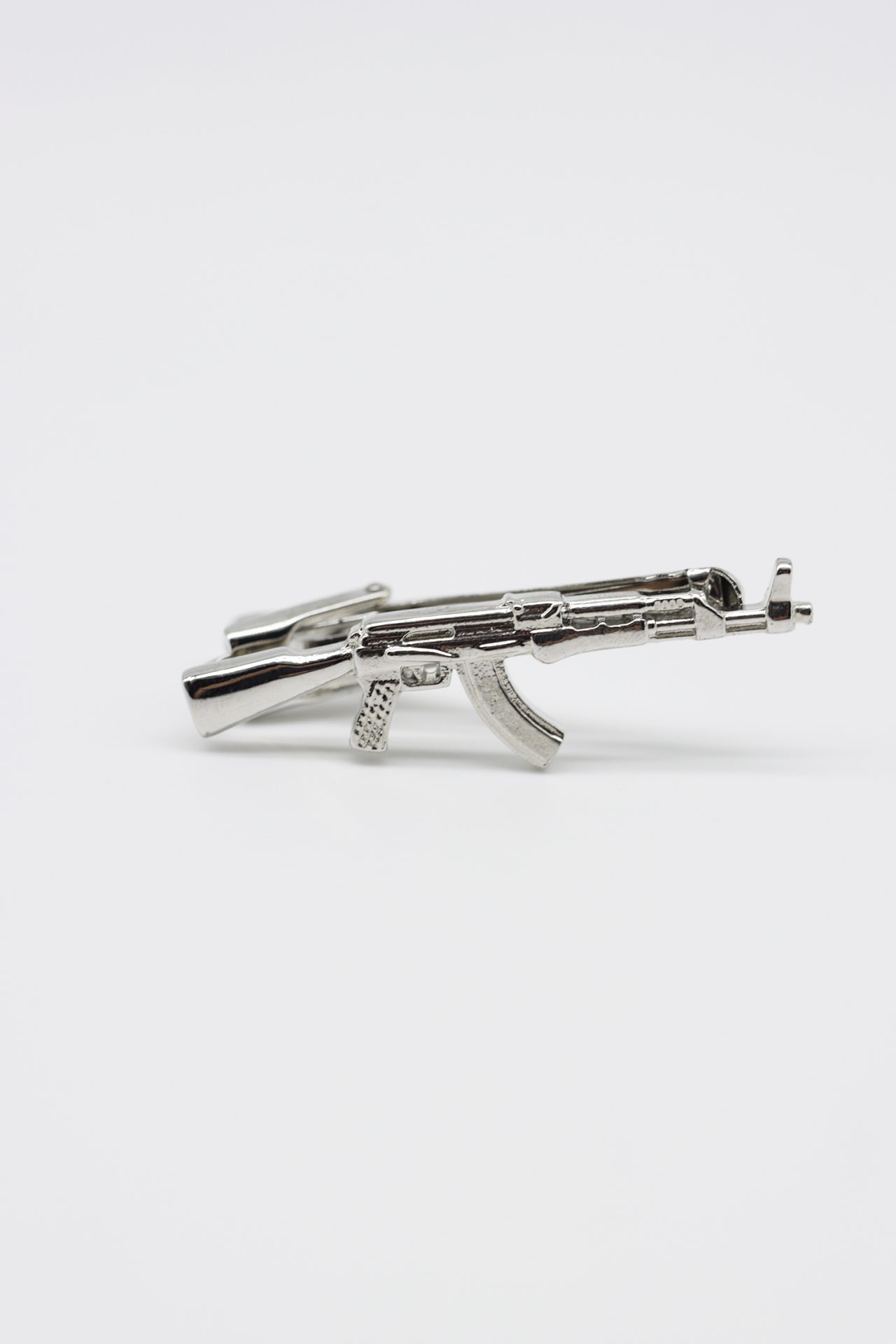 silver long gun tie clip dgrie