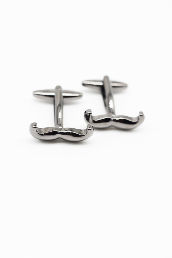 black mustache cufflink dgrie 1