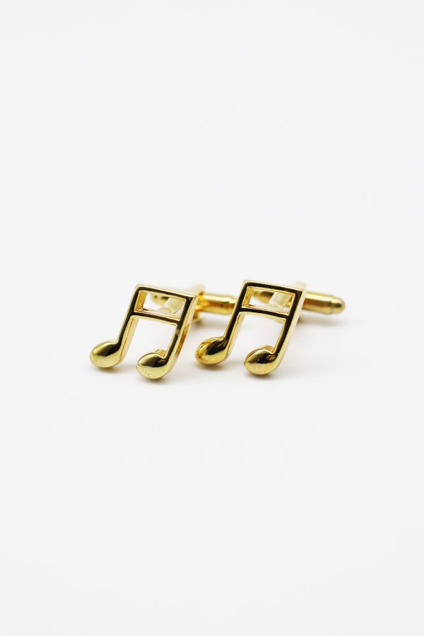 gold notes cufflink dgrie