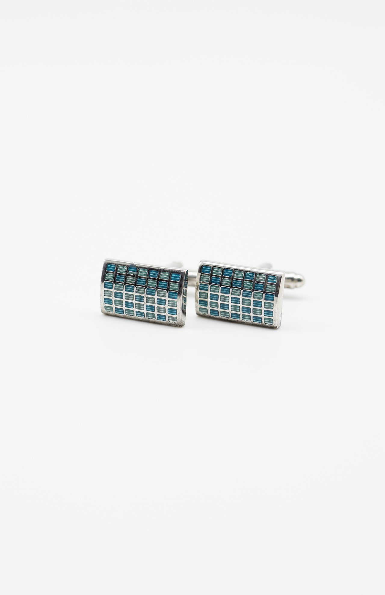 rectangulay aqua cufflink dgrie