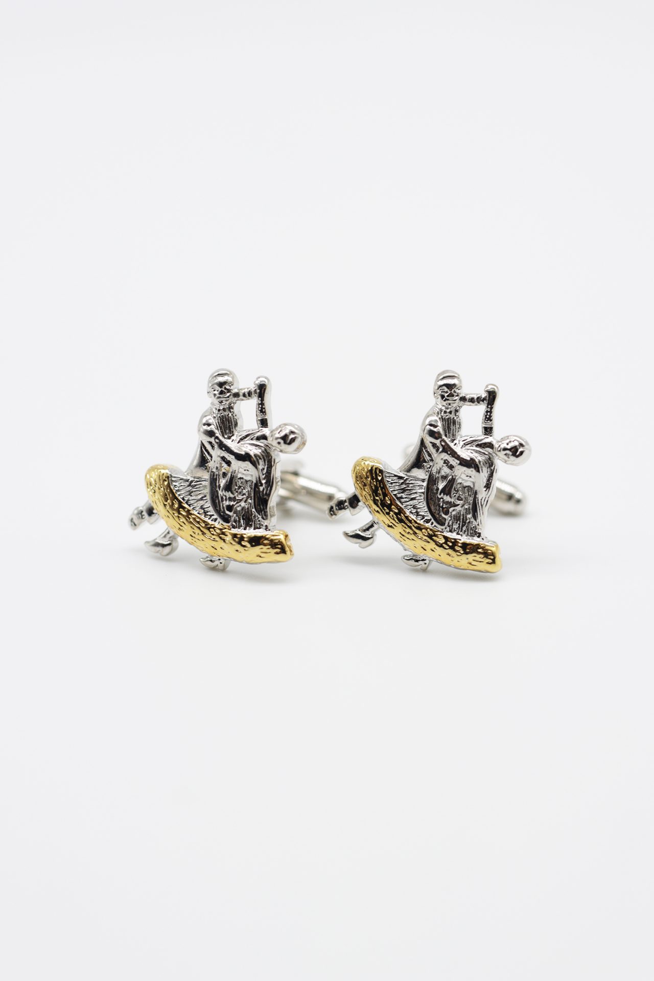 silver dancing cufflink dgrie