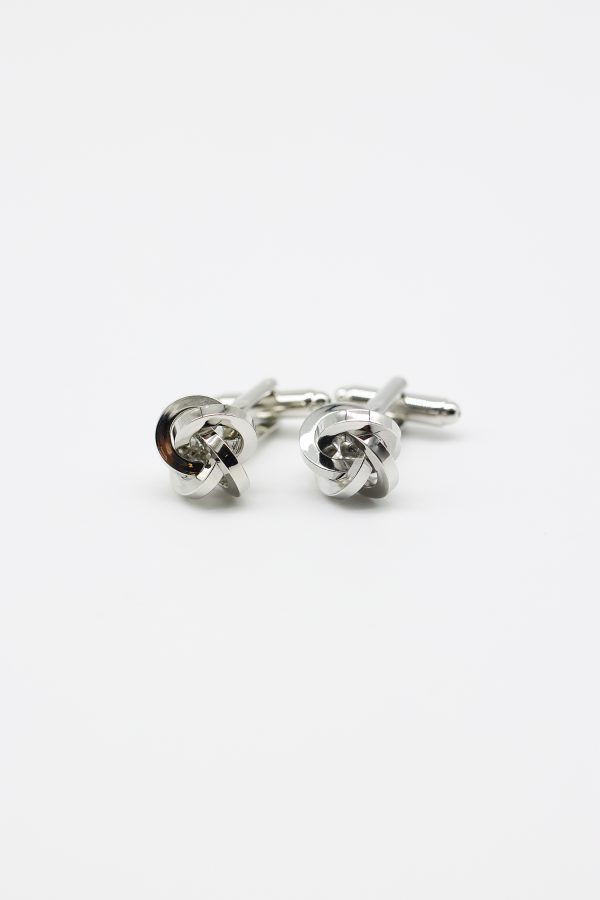 silver flat wicker cufflink dgrie