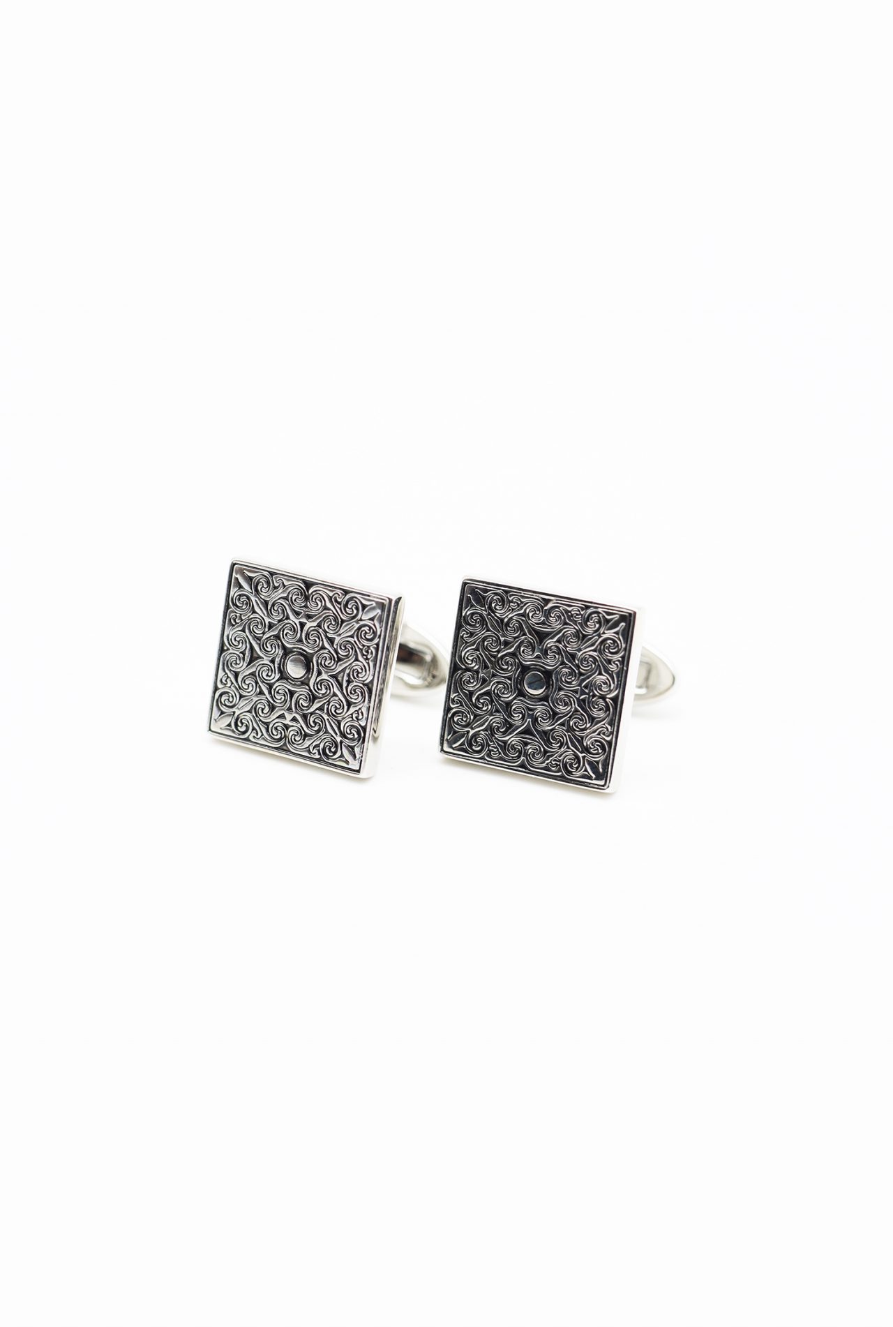 silver roll graphics cufflink dgrie