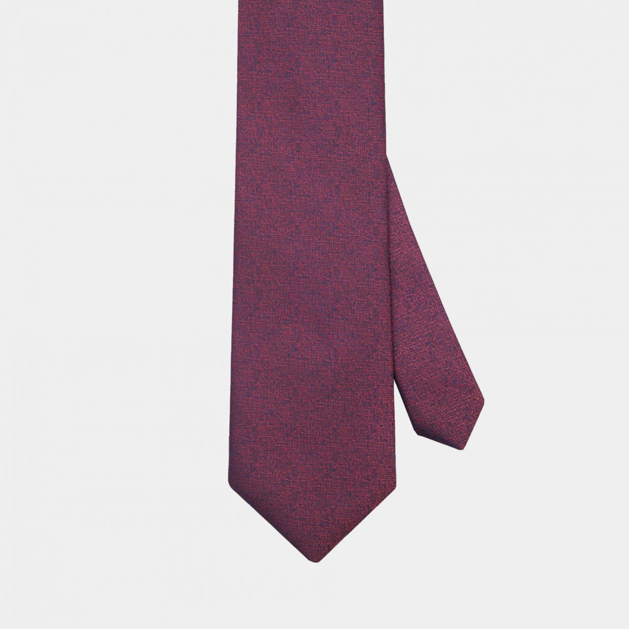 Red B/B Textured Two Tone Necktie - เนคไทสีแดงเลือดหมูลายไหมพรม - DGRIE ...