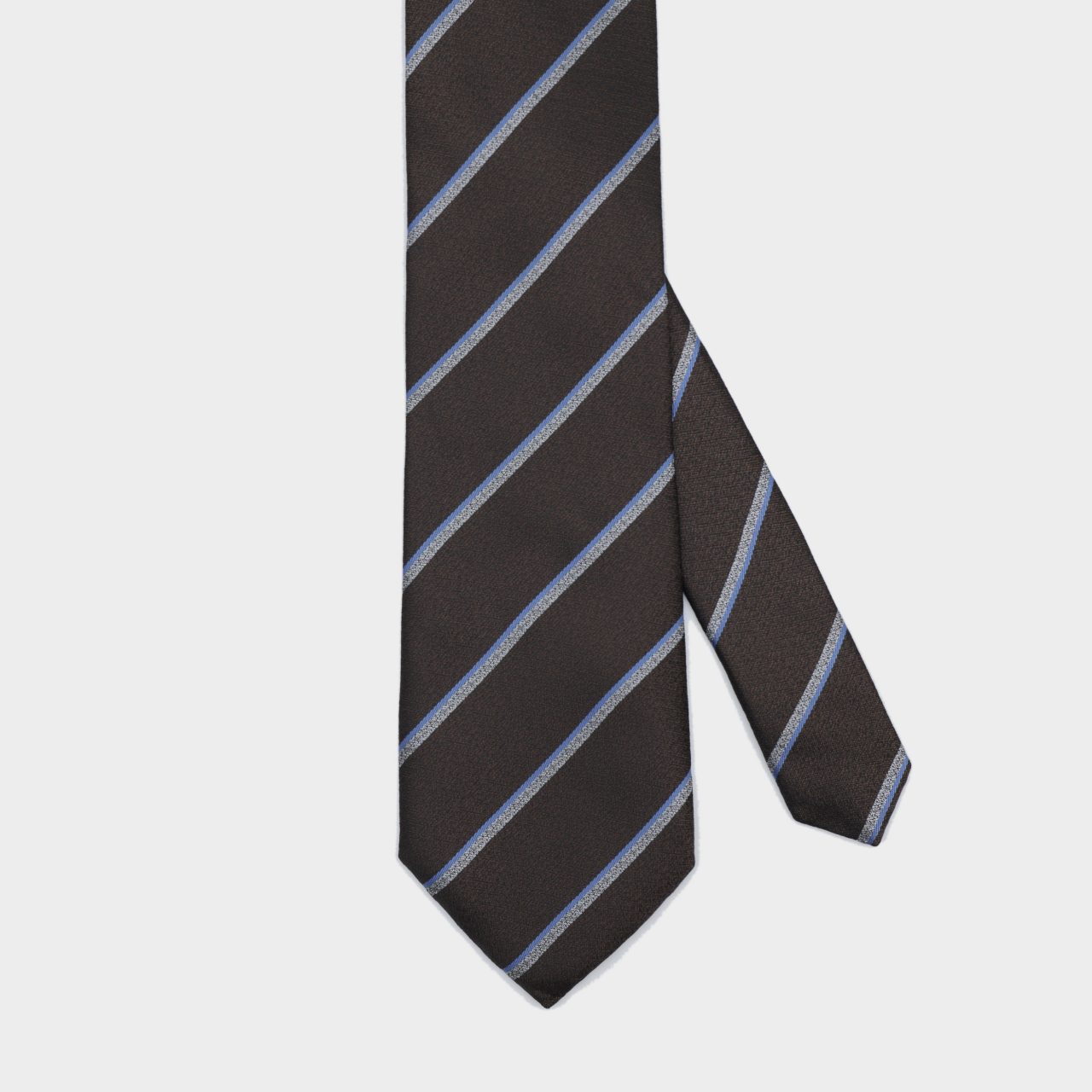 dark brown strip necktie dgrie