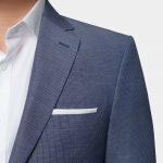 dgrie cerulean blue stripes half lining wool jacket dgrie 2