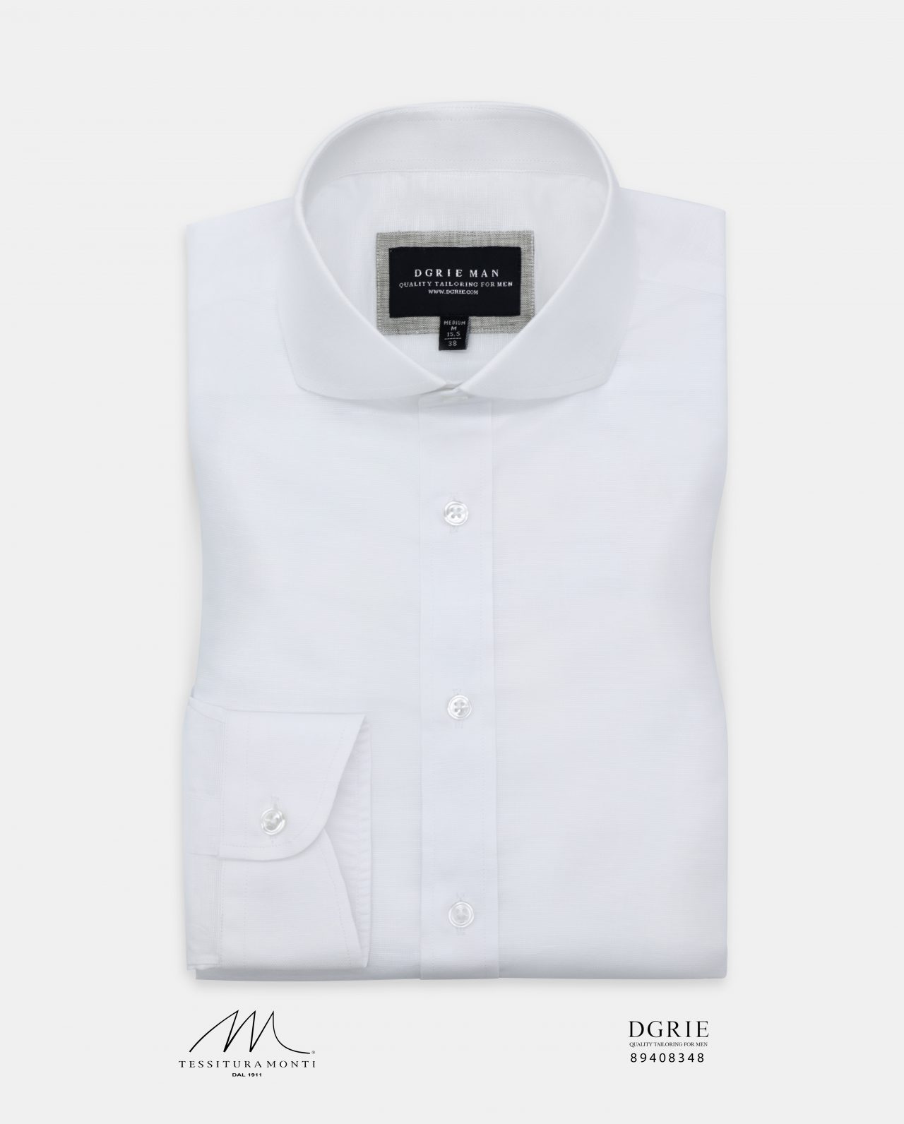 monti classic white curve collar dgrie