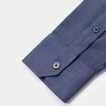 dgrie navy blue cotton linen herringbone shirt dgrie