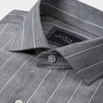 gray wt stripe cotton linen shirt dgrie 5