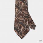 brown pim pattern necktie dgrie 1