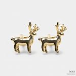 gold deer cufflink dgrie 1