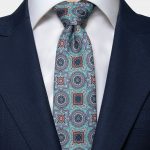 mint green diamond cut necktie dgrie 3