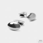 oval ball silver cufflink dgrie 1