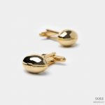 rugby ball gold cufflink dgrie 1