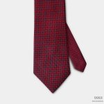 arrow graphic two tone on red 3 inch necktie dgrie