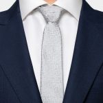 classic graphic pattern on light gray 3 inch necktie dgrie 1