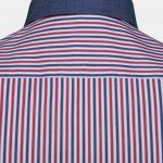 cotton triple tone stripes navy collar nr shirt dgrie 4