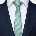 green twills white stripes necktie dgrie 1