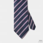 navy stripe redampwhite necktie dgrie