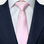 pink mini check white necktie dgrie 2