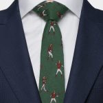 baseball sport pattern on green 3 inch necktie dgrie 1