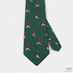 baseball sport pattern on green 3 inch necktie dgrie