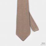 caramel brown knit 2 34 lnch necktie dgrie