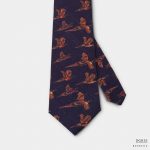 classic indigo blue bird 3 inch necktie dgrie