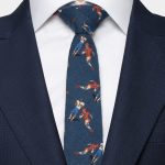 rugby sport pattern on blue 3 inch necktie dgrie 1