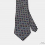 seaweed green flower on blueamporange square 3 inch necktie dgrie