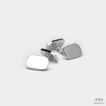 silver octagonal chain cufflinks dgrie