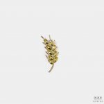 bead wheat cz citrine brooch dgrie 1