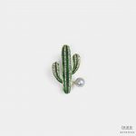 green cactus diamond brooch dgrie