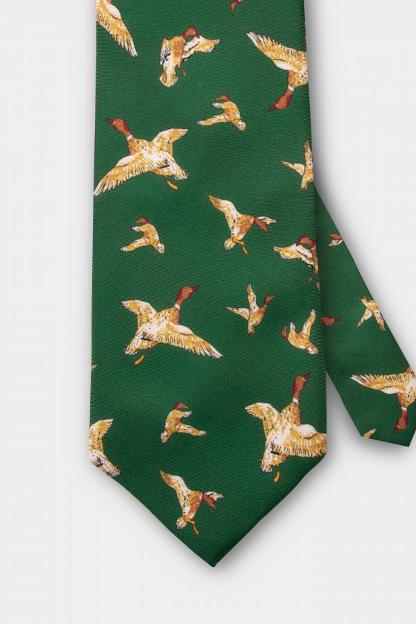 mallard duck green 4 inch necktie dgrie