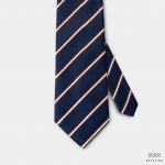 navy stripe brownampwhite nbw 3 inch necktie dgrie 1